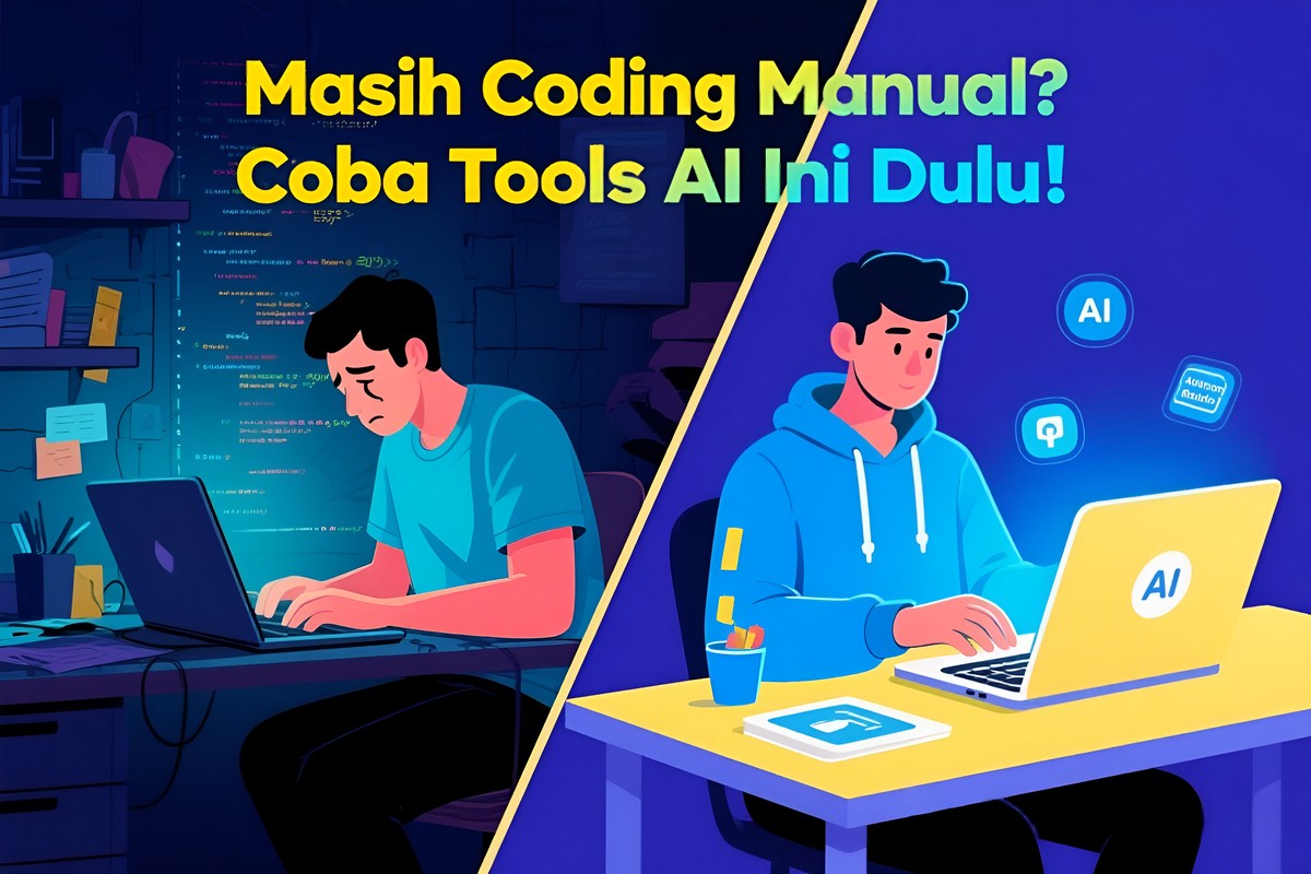 Read more about the article Kamu Masih Coding Website Manual? Coba Tools AI Ini Dulu!